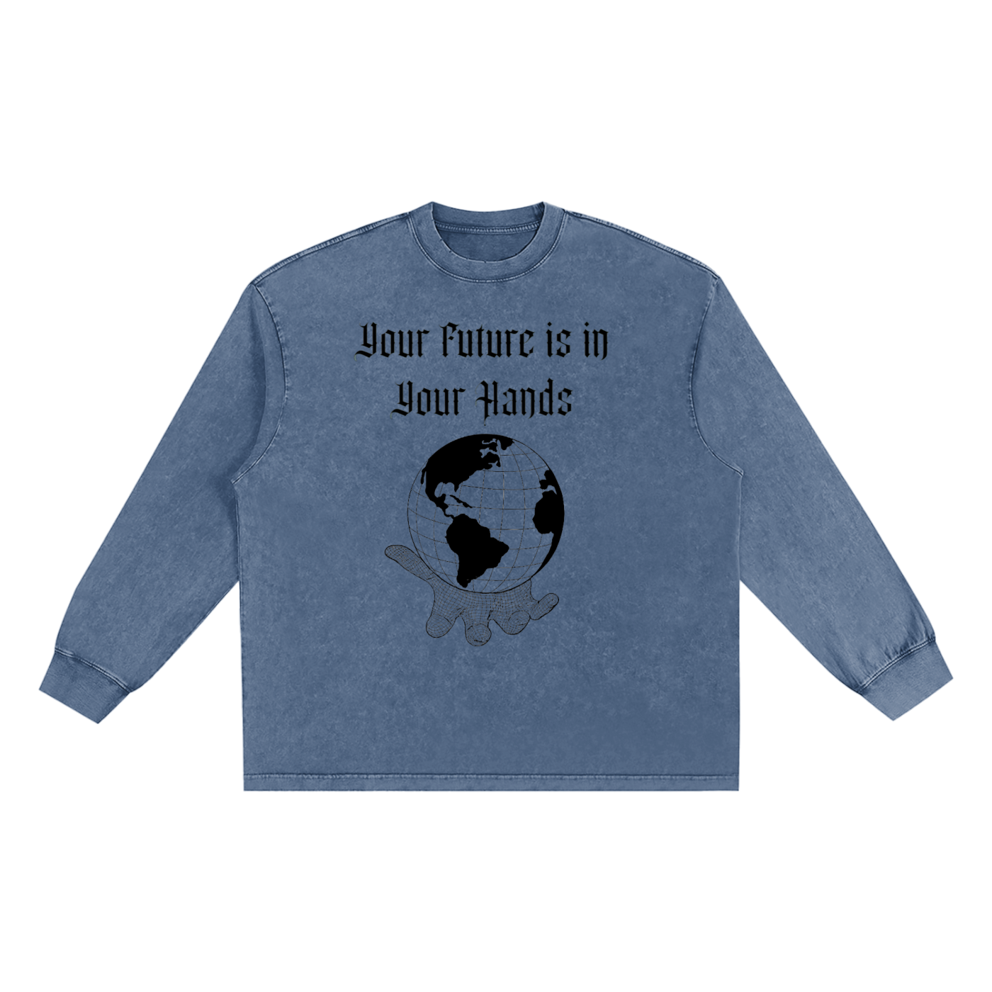Snow Washed Frayed Edge T-Shirt
