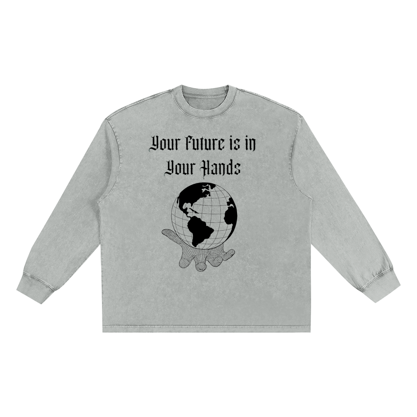 Snow Washed Frayed Edge T-Shirt
