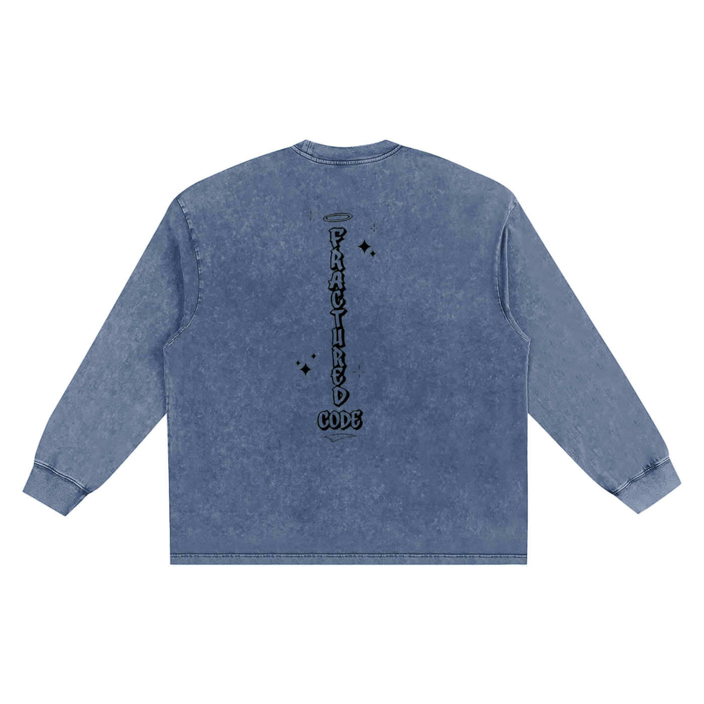 Snow Washed Frayed Edge T-Shirt
