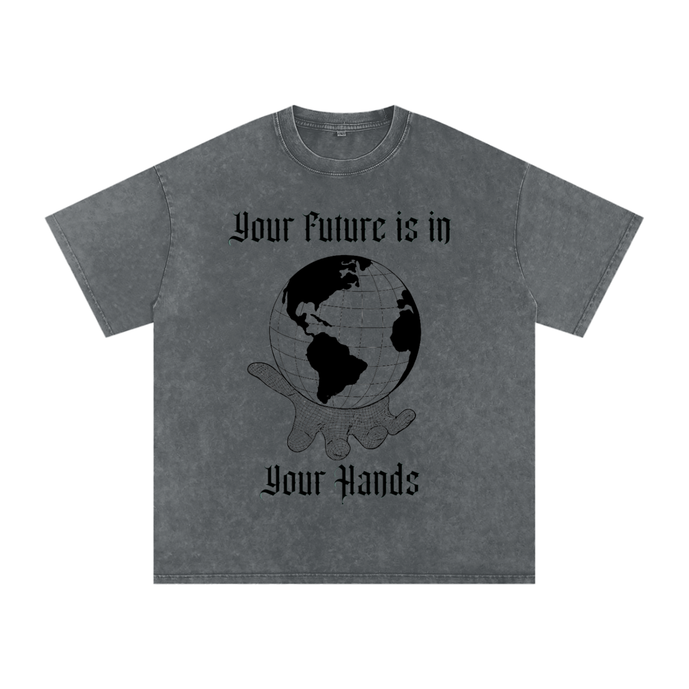“FUTURE” Washed Oversized Cotton Tee