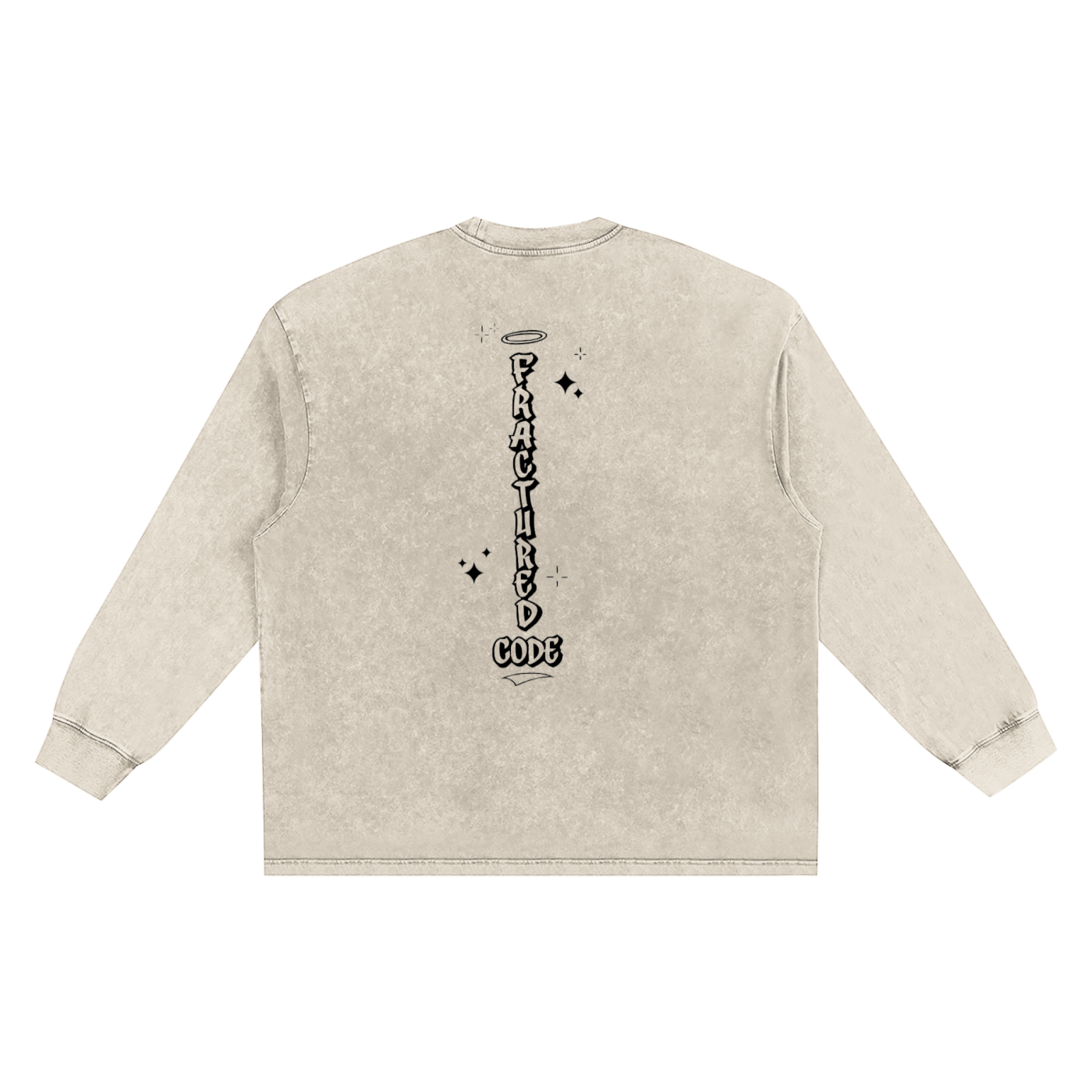 Snow Washed Frayed Edge T-Shirt