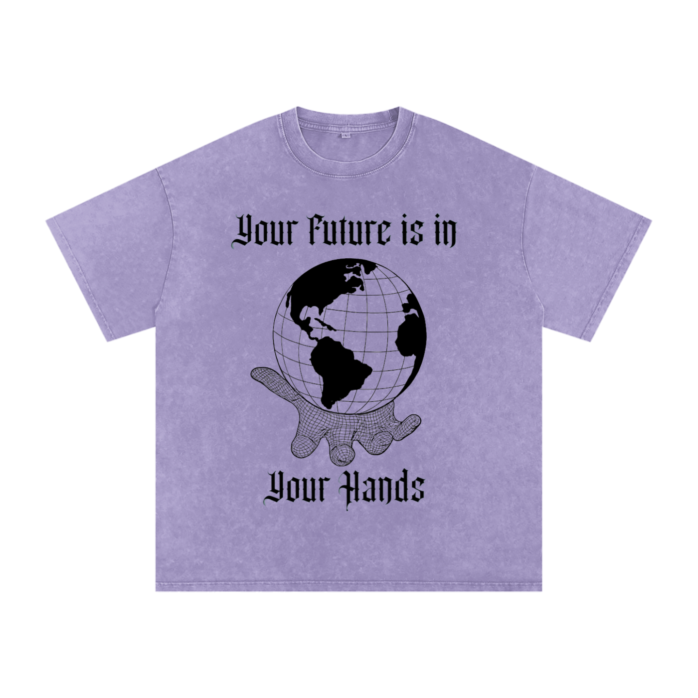 “FUTURE” Washed Oversized Cotton Tee