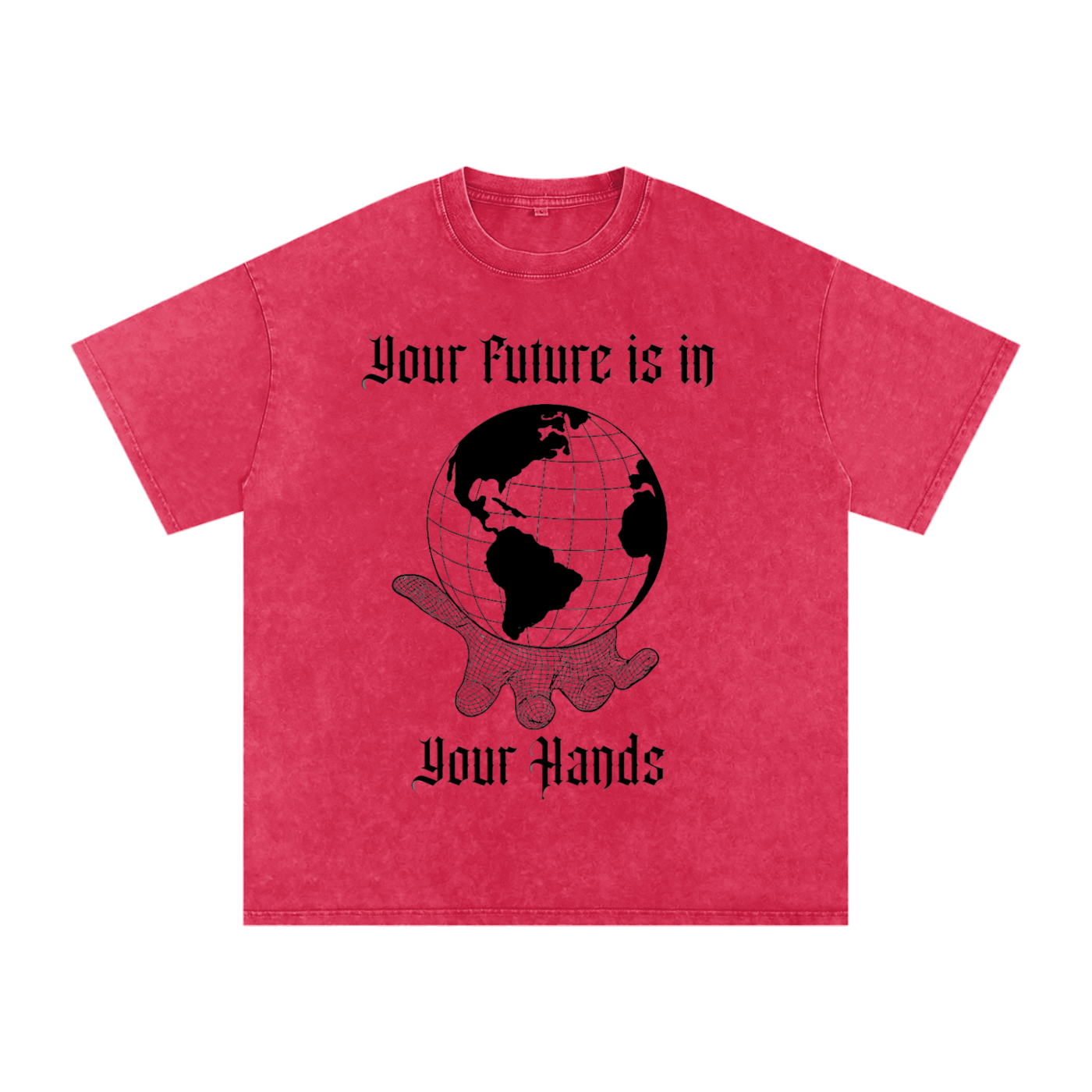 “FUTURE” Washed Oversized Cotton Tee