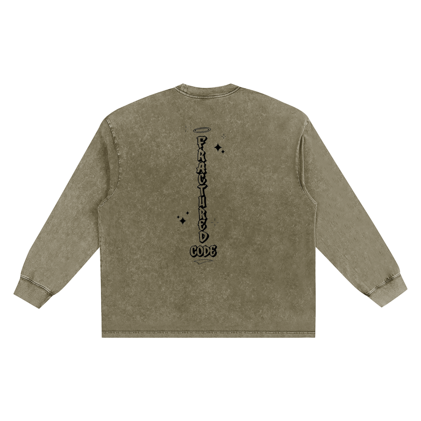 Snow Washed Frayed Edge T-Shirt